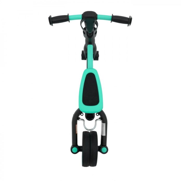 Tricicleta pentru copii SporTrike Happy Albastru 3 in 1, control al directiei, roti din cauciuc si sistem roata libera