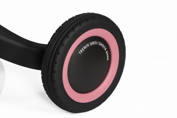 Tricicleta pentru copii Colibro Tremix Rose transformabila, 4 in 1, Ride On cu scaun reglabil, roti din cauciuc pana la 25 kg