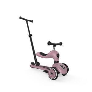 Trotineta copii cu sezut si maner, transformabila 3in1, Highwaykick 1 Push and Go Wildberry, 1-5 ani, pana la 50 kg, Scoot Ride Trotineta copii cu sezut si maner, transformabila 3in1, Highwaykick 1 Push and Go Wildberry, 1-5 ani, pana la 50 kg, Scoot Ride