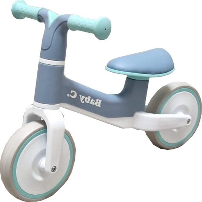 Bicicleta pentru copii Baby Care Balance Bike X11 Turquoise fara pedale, Sa din piele ecologica, cosulet de depozitare, Roti din spuma cauciucata EVA, Greutate admisa 30 kg