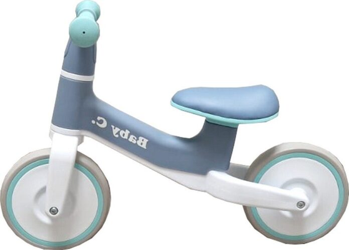 Bicicleta pentru copii Baby Care Balance Bike X11 Turquoise fara pedale, Sa din piele ecologica, cosulet de depozitare, Roti din spuma cauciucata EVA, Greutate admisa 30 kg