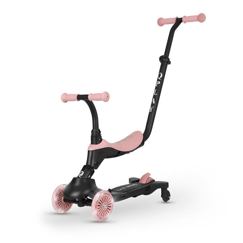 Trotineta pentru copii QPlay Sema EVO Verde 6 in 1 multifunctionala cu scaunel, maner telescopic parental, inaltime ajustabila, cadru din aluminiu, greutate admisa 50 kg Trotineta pentru copii QPlay Sema EVO Verde 6 in 1 multifunctionala cu scaunel, maner telescopic parental, inaltime ajustabila, cadru din aluminiu, greutate admisa 50 kg
