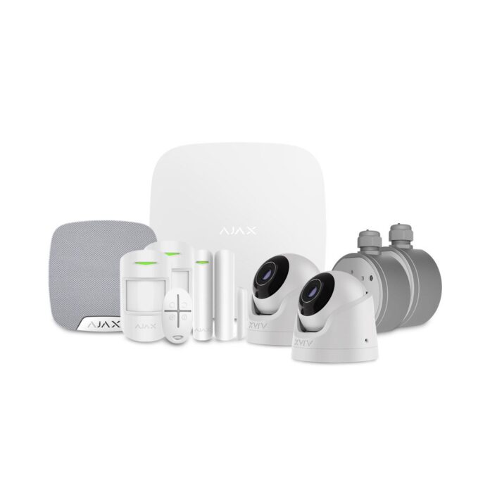Sistem alarma wireless si camere IP Dome Ajax CCTV Intrusion Security, 2 camere, 5 MP, 2.8 mm, IR 35 m, microfon, slot card, detectie obiecte prin AI, pet immunity, 868 MHz, buton de panica Sistem alarma wireless si camere IP Dome Ajax CCTV Intrusion Security, 2 camere, 5 MP, 2.8 mm, IR 35 m, microfon, slot card, detectie obiecte prin AI, pet immunity, 868 MHz, buton de panica