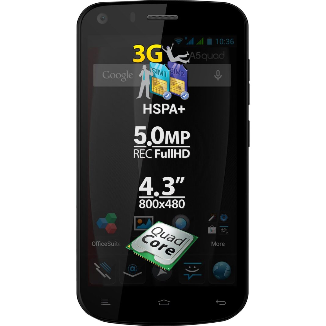 Telefon mobil Allview A5 Quad, 4GB,  Dual SIM, Alb