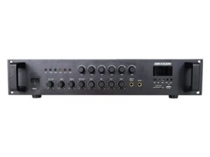 Amplificator analog Hikvision DS-QAE0A120G1-VB6, 6 zone, 120W, 2x AUX, 2x Mic, Bluetooth, USB Amplificator analog Hikvision DS-QAE0A120G1-VB6, 6 zone, 120W, 2x AUX, 2x Mic, Bluetooth, USB