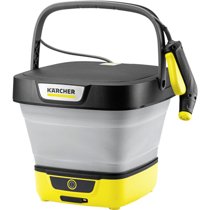 Aparat de spalat sub presiune joasa Karcher OC Foldable, Acumulator, 2 l/min, Rezervor apa 8 l, Galben/Negru Aparat de spalat sub presiune joasa Karcher OC Foldable, Acumulator, 2 l/min, Rezervor apa 8 l, Galben/Negru