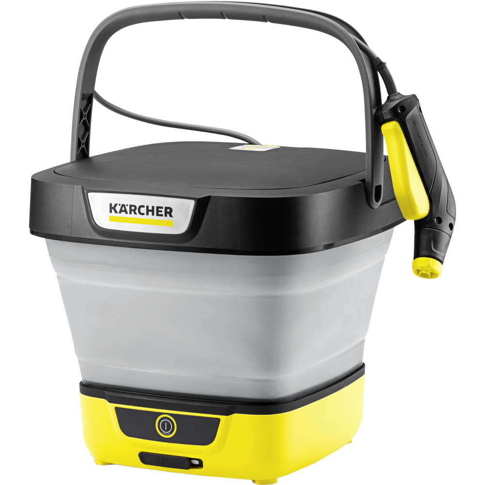 Aparat de spalat sub presiune joasa Karcher OC Foldable, Acumulator, 2 l/min, Rezervor apa 8 l, Galben/Negru Aparat de spalat sub presiune joasa Karcher OC Foldable, Acumulator, 2 l/min, Rezervor apa 8 l, Galben/Negru