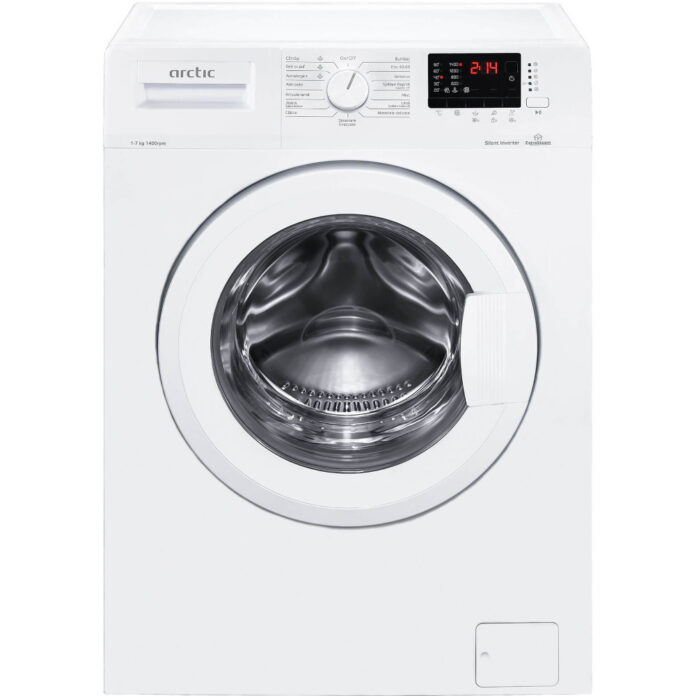 Masina de spalat rufe Slim Arctic APL71424XLW0, 1400 RPM, 7 kg, Silent Inverter Motor, ExtraSteam, Add-In, Aqua Surf, Ecran LCD, Clasa D Masina de spalat rufe Slim Arctic APL71424XLW0, 1400 RPM, 7 kg, Silent Inverter Motor, ExtraSteam, Add-In, Aqua Surf, Ecran LCD, Clasa D