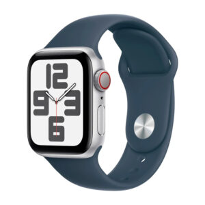 Apple Watch SE 2nd Gen 40mm LTE Silver, Storm Blue Band M L Apple Watch SE 2nd Gen 40mm LTE Silver, Storm Blue Band M L