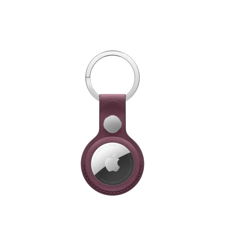 Apple AirTag FineWoven Key Ring, Mulberry