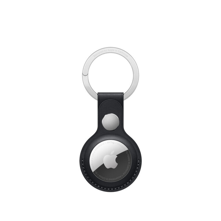 Apple AirTag Leather Key Ring, Midnight