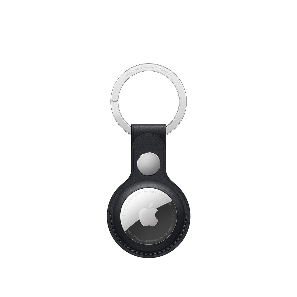 Apple AirTag Leather Key Ring, Midnight Apple AirTag Leather Key Ring, Midnight