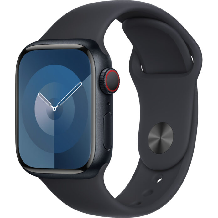Apple Watch S9, Cellular, 41mm, Red Aluminium Case, Red Sport Band, S/M