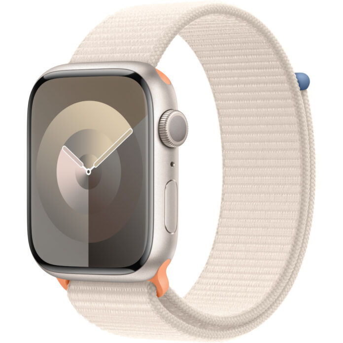 Apple Watch S9, GPS, 45mm, Pink Aluminium Case, Light Pink Sport Loop
