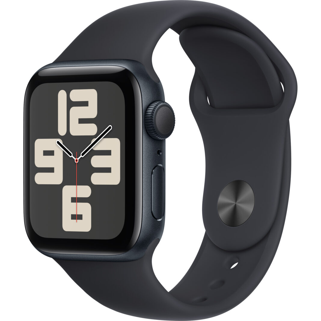 Apple Watch SE2 2023, GPS, 40 mm, Midnight Sport Band, Midnight Aluminium Case, S/M