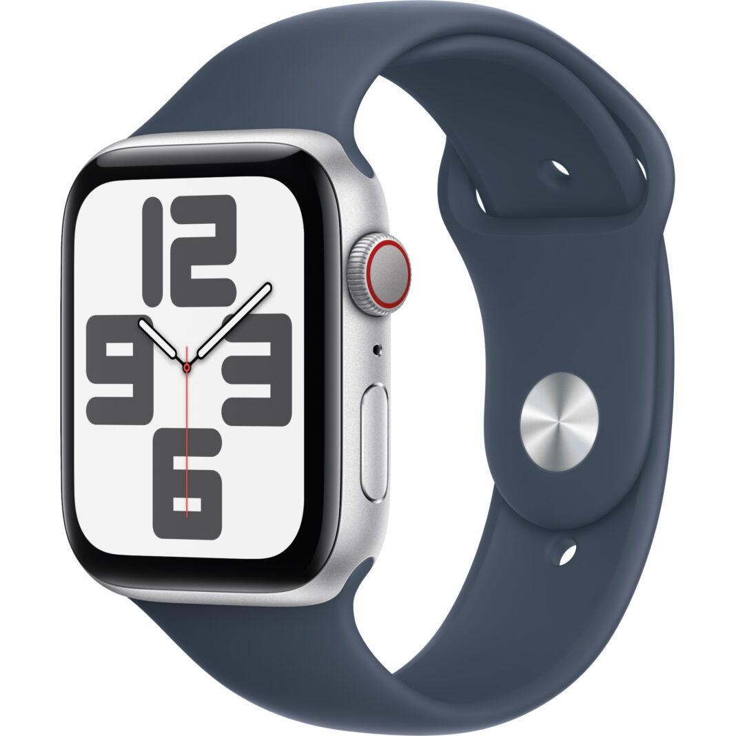 Apple Watch SE2 2023, GPS, Cellular, 44 mm, Storm Blue Sport Band, Silver Aluminium Case, M/L Apple Watch SE2 2023, GPS, Cellular, 44 mm, Storm Blue Sport Band, Silver Aluminium Case, M/L