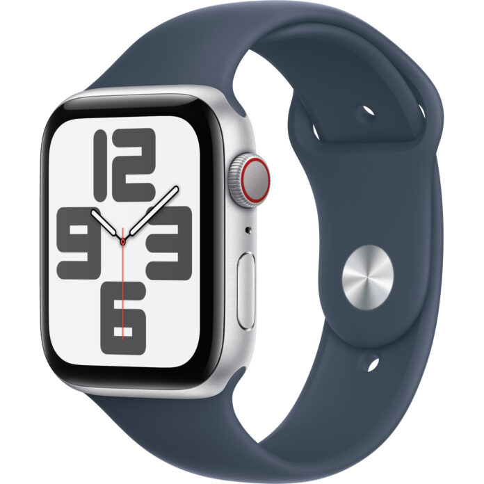 Apple Watch SE2 2023, GPS, Cellular, 44 mm, Storm Blue Sport Band, Silver Aluminium Case, M/L Apple Watch SE2 2023, GPS, Cellular, 44 mm, Storm Blue Sport Band, Silver Aluminium Case, M/L