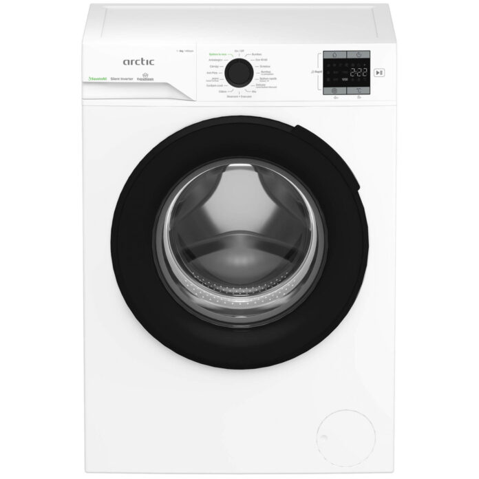 Masina de spalat rufe frontala Arctic APLM1WFSU18410W, 1400 RPM, 8 kg, Motor Silent Inverter, Recycled Tub, Fast/Intensive, Steam, Prewash, Child Lock, Add-In, Clasa A, Alb Masina de spalat rufe frontala Arctic APLM1WFSU18410W, 1400 RPM, 8 kg, Motor Silent Inverter, Recycled Tub, Fast/Intensive, Steam, Prewash, Child Lock, Add-In, Clasa A, Alb