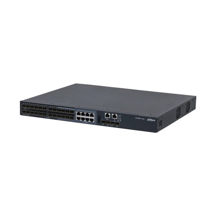 Switch cu 28 de porturi Gigabit Dahua AS5600-24GF4XF, 16000 MAC, 10/100/1000 Mbps, 4 SFP+, 598 Gbps, 128 Mpps, Layer 3, cu management Switch cu 28 de porturi Gigabit Dahua AS5600-24GF4XF, 16000 MAC, 10/100/1000 Mbps, 4 SFP+, 598 Gbps, 128 Mpps, Layer 3, cu management