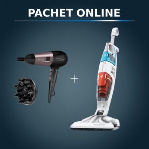 Pachet PROMO Aspirator cu abur Rowenta Clean & Steam Multi RY8544WH si Uscator de par Rowenta PowerLine CV5940F0 Pachet PROMO Aspirator cu abur Rowenta Clean & Steam Multi RY8544WH si Uscator de par Rowenta PowerLine CV5940F0