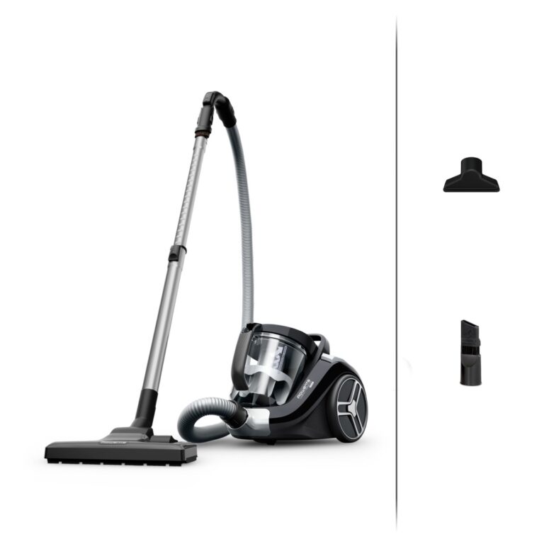 Aspirator fara sac Compact Power XXL RO4B30EA  900 W  recipient pentru praf 2.5 L  3 niveluri de filtrare  gri