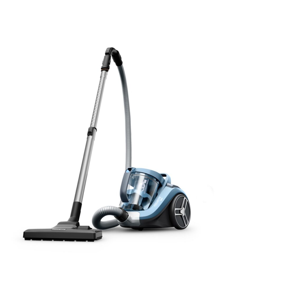 Aspirator fara sac Rowenta Compact Power XXL RO4B11EA  900 W  recipient pentru praf 2.5 L  filtrare 99.98%  compact  bleu