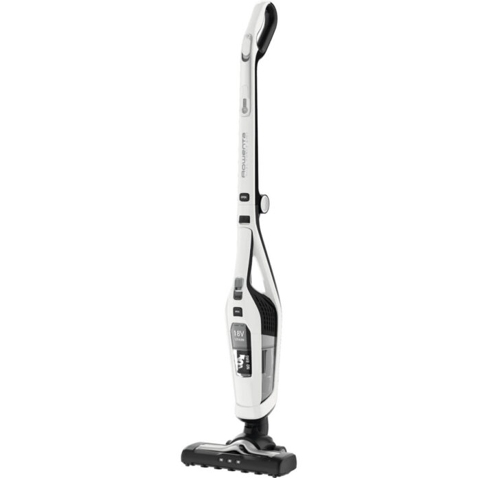 Aspirator vertical 2in1 Dual Force Rowenta RH6737WH 100W 18V autonomie 45 min 2 viteze recipient 0.6L pliabil alb Aspirator vertical 2in1 Dual Force Rowenta RH6737WH 100W 18V autonomie 45 min 2 viteze recipient 0.6L pliabil alb