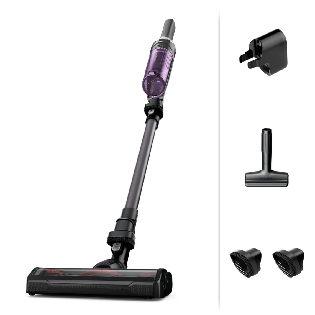 Aspirator vertical fără fir Rowenta X-Nano RH1128WO  Tehnologie 2 în 1  mod de aspirator de mână  autonomie max 40 min  negru