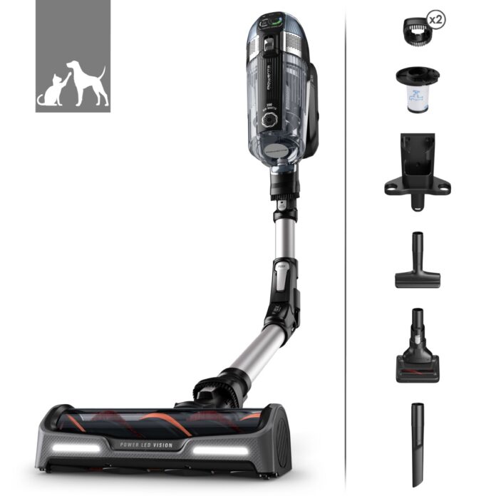 Aspirator vertical Rowenta X-Force Flex 14.60 RH9958WA 200 AW Smart Control Display Functie Boost autonomie 1 ora 10 minute Negru/gri Aspirator vertical Rowenta X-Force Flex 14.60 RH9958WA 200 AW Smart Control Display Functie Boost autonomie 1 ora 10 minute Negru/gri