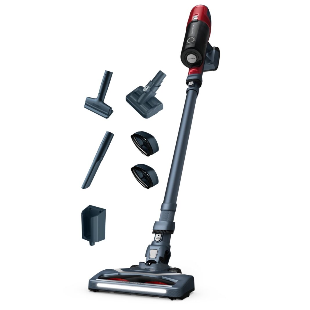 Aspirator vertical Rowenta X-Pert 6.60 Animal Care RH6878WO  100W  18V  autonomie 45 min  filtrare 94%  perie cu iluminare LED  recipient praf 0.55 L