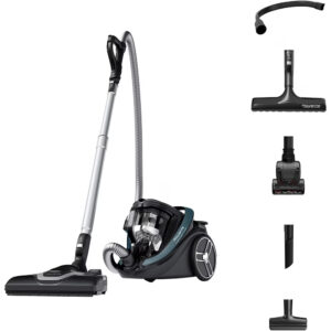 Aspirator fara sac Rowenta Silence Force Cyclonic Effitech RO7961EA, 2.5 L, 500 W, Negru/Verde Aspirator fara sac Rowenta Silence Force Cyclonic Effitech RO7961EA, 2.5 L, 500 W, Negru/Verde