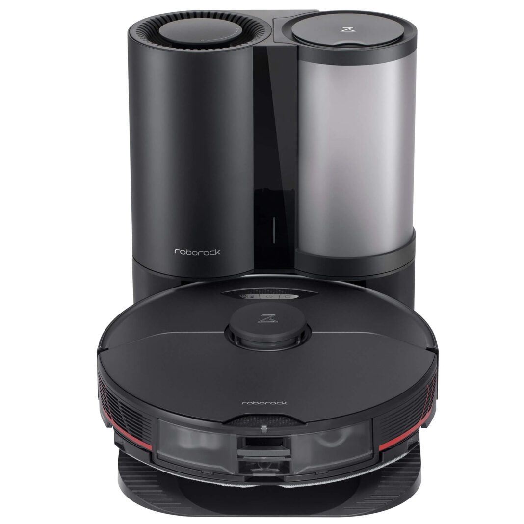 Aspirator robot Roborock S7 MaxV+ S7MP52-00, Statie de golire automata, 74W, 180 min, Wi-Fi 5100 Pa, 6 senzori, Capacitate colectare 400ml, 200ml, Navigatie LiDAR, Negru Aspirator robot Roborock S7 MaxV+ S7MP52-00, Statie de golire automata, 74W, 180 min, Wi-Fi 5100 Pa, 6 senzori, Capacitate colectare 400ml, 200ml, Navigatie LiDAR, Negru