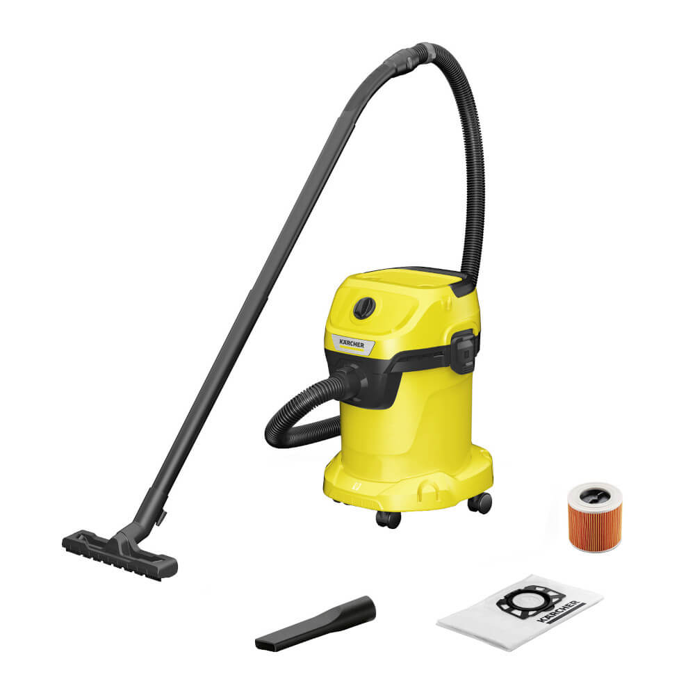 Aspirator umed/uscat Karcher WD 3 V-17/4/20 1.628-127.0, 1000 W, 17 l, Functie de suflare, Galben Aspirator umed/uscat Karcher WD 3 V-17/4/20 1.628-127.0, 1000 W, 17 l, Functie de suflare, Galben