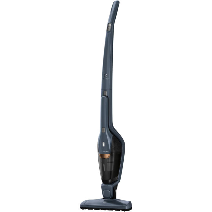 Aspirator vertical Electrolux Ergorapido Classic EERC75DB, 27 W, 0.5l, Autonomie 35 minute, Albastru denim Aspirator vertical Electrolux Ergorapido Classic EERC75DB, 27 W, 0.5l, Autonomie 35 minute, Albastru denim