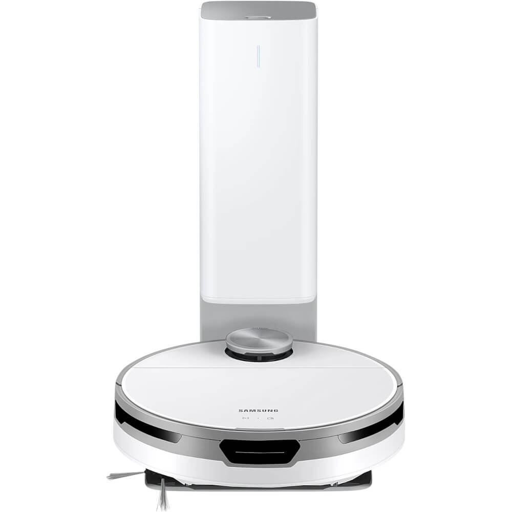 Aspirator robot Samsung JetBot+ VR30T85513W/GE, Clean Station, Senzor Li-Dar, Motor Digital Inverter, Select Go, No go Zone, Aspirare uscata, 60W, 0.3L, Alb Aspirator robot Samsung JetBot+ VR30T85513W/GE, Clean Station, Senzor Li-Dar, Motor Digital Inverter, Select Go, No go Zone, Aspirare uscata, 60W, 0.3L, Alb