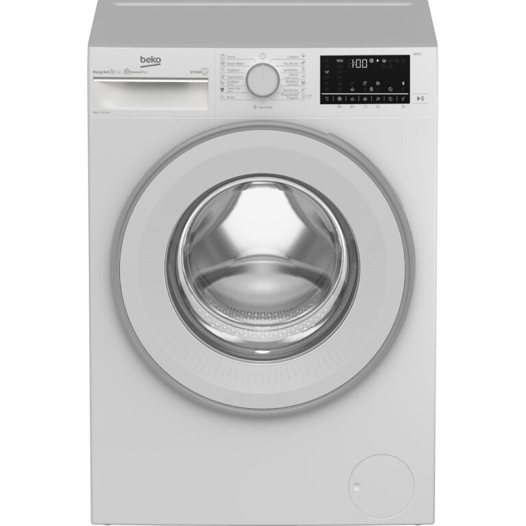 Masina de spalat rufe Beko B3WFU 782C WB, 8 kg, 1200 rpm, SteamCure, Recycled Tub, HomeWhiz, Motor ProSmart Inverter, Aquawave, Blocare acces copii, Anti-Sifonare, Clasa C