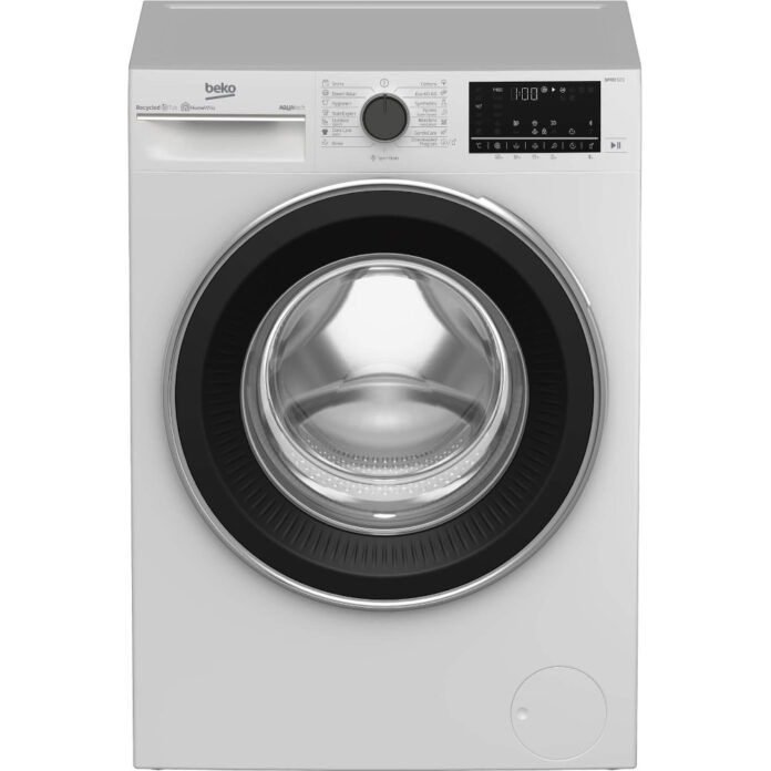 Masina de spalat rufe Beko B5WF U78418 WB, 8 kg, 1400 rpm, SteamCure, Recycled Tub, HomeWhiz, Motor ProSmart Inverter, AquaTech, Blocare acces copii, Clasa A Masina de spalat rufe Beko B5WF U78418 WB, 8 kg, 1400 rpm, SteamCure, Recycled Tub, HomeWhiz, Motor ProSmart Inverter, AquaTech, Blocare acces copii, Clasa A