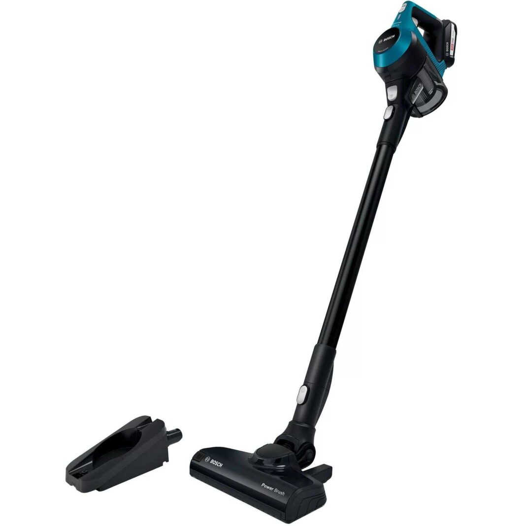 Aspirator vertical Bosch Unlimited BBS611LAG, 0.3 L, 18 V, 2 trepte de putere, Filtru igienic, Perie electrica AllFloor, Motor Digital Spin, Autonomie 30 min, Albastru Aspirator vertical Bosch Unlimited BBS611LAG, 0.3 L, 18 V, 2 trepte de putere, Filtru igienic, Perie electrica AllFloor, Motor Digital Spin, Autonomie 30 min, Albastru
