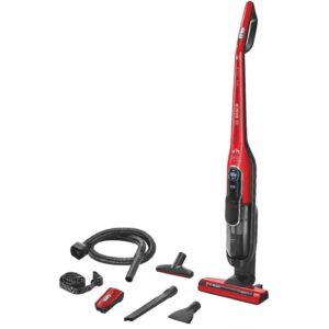 Aspirator vertical Bosch Athlet ProAnimal BCH86PET1, 0.9 L, 25.2 V, Acumulator Li-Ion, 3 trepte de putere, Perie ProAnimal, Autonomie 60 min, 5.2 kWh/an, Rosu Aspirator vertical Bosch Athlet ProAnimal BCH86PET1, 0.9 L, 25.2 V, Acumulator Li-Ion, 3 trepte de putere, Perie ProAnimal, Autonomie 60 min, 5.2 kWh/an, Rosu