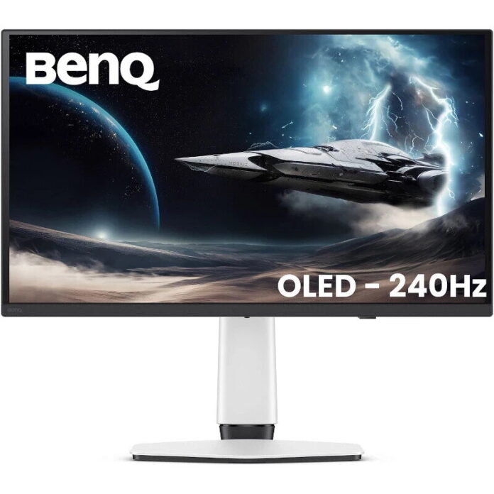 Monitor Gaming OLED BenQ 26.5inch EX271UZ, UHD (3840 x 2160), HDMI, DisplayPort, 240 Hz, 0.03 ms (Alb)