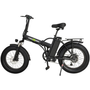 Bicicleta electrica FreeWheel Fat Bike All Terrain, 6 Trepte de viteza-Shimano, Autonomie 30-50 km, Roti 20 inch, Negru Bicicleta electrica FreeWheel Fat Bike All Terrain, 6 Trepte de viteza-Shimano, Autonomie 30-50 km, Roti 20 inch, Negru