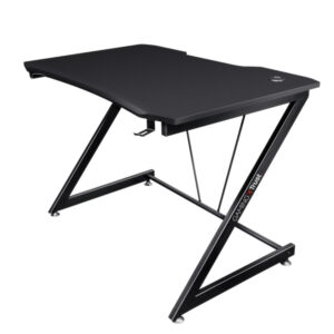 Birou gaming Trust GXT 711X Dominus, Suport casti si pahar, Negru Birou gaming Trust GXT 711X Dominus, Suport casti si pahar, Negru