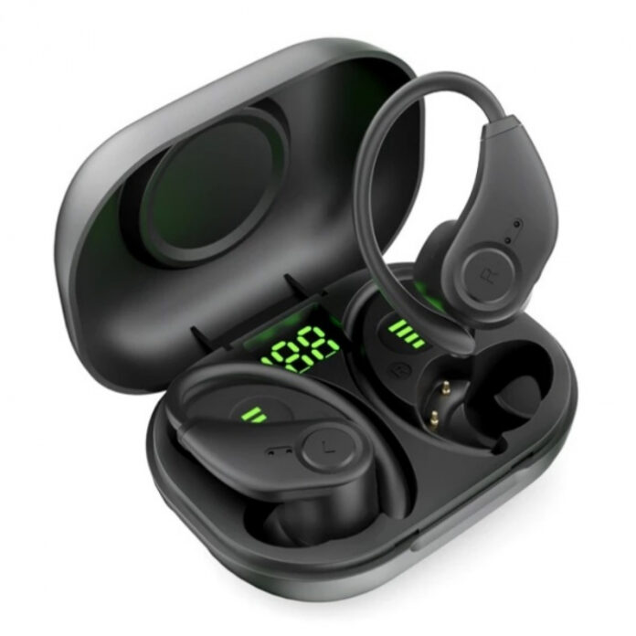 Casti wireless in-ear cu carlig flexibil Bluedio S6 TWS cu cutie de incarcare si transport Negru, Bluetooth 5.1, Control tactil, Type-C Casti wireless in-ear cu carlig flexibil Bluedio S6 TWS cu cutie de incarcare si transport Negru, Bluetooth 5.1, Control tactil, Type-C
