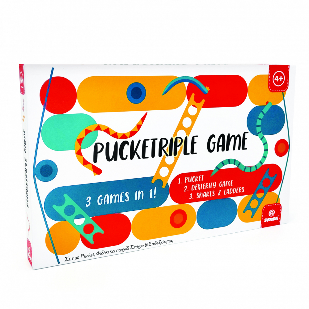 Boardgames 3 in 1 Pucketriple, Svoora Boardgames 3 in 1 Pucketriple, Svoora