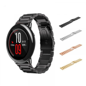 Bratara de schimb din metal cu zale mari 22mm pentru smartwatch Xiaomi AmazFit stratos GTR 47mm, Bratara de schimb din metal cu zale mari 22mm pentru smartwatch Xiaomi AmazFit stratos GTR 47mm,