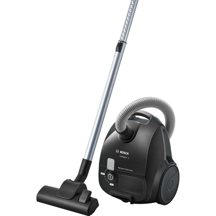 Aspirator cu sac Bosch Compaxx`x BZGL2X100, 3.5 L, 600 W, Motor HiSpin, Filtru evacuare lavabil, Tub telescopic, 26.6 kWh/an Aspirator cu sac Bosch Compaxx`x BZGL2X100, 3.5 L, 600 W, Motor HiSpin, Filtru evacuare lavabil, Tub telescopic, 26.6 kWh/an