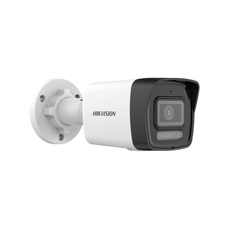 Sistem supraveghere exterior cu HDD 2 TB HikVision, 8 camere, 2 MP, 2.8 mm, IR/Lumina alba 30/20 m, PoC, microfon