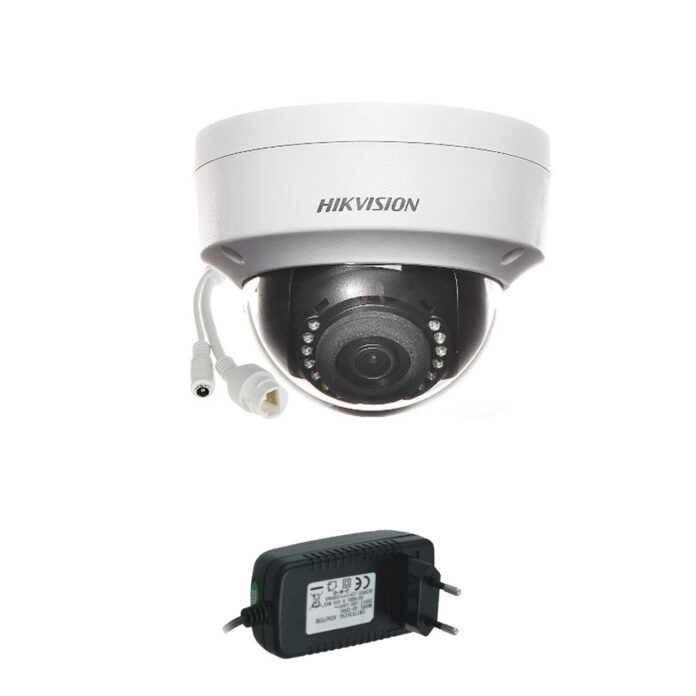 Camera supraveghere IP Dome Hikvision DS-2CD1123G0-I, 2 MP, 30 m, 2.8 mm + alimentare Camera supraveghere IP Dome Hikvision DS-2CD1123G0-I, 2 MP, 30 m, 2.8 mm + alimentare