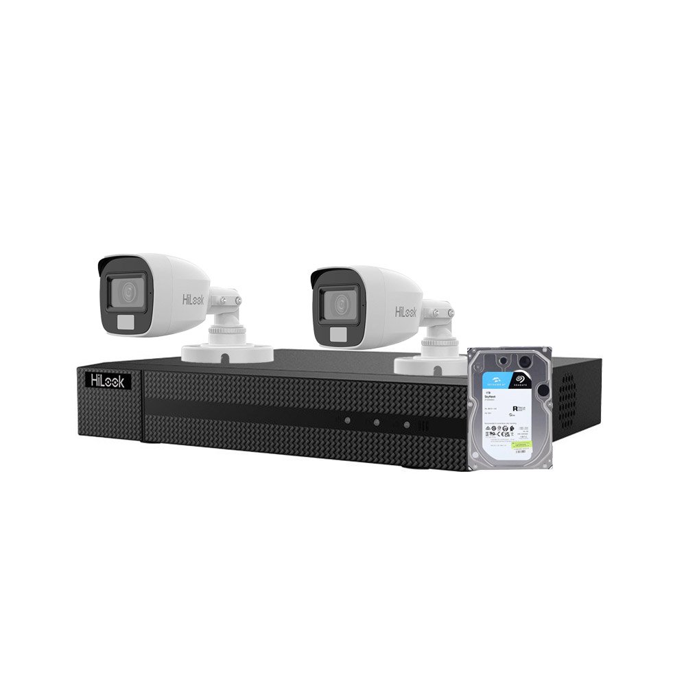 Sistem supraveghere exterior cu iluminare duala Hikvision HiLook KIT-HL-M-2C-C-0002, 5 MP, 2.8 mm, IR/lumina alba 20 m, microfon, HDD 1TB Sistem supraveghere exterior cu iluminare duala Hikvision HiLook KIT-HL-M-2C-C-0002, 5 MP, 2.8 mm, IR/lumina alba 20 m, microfon, HDD 1TB