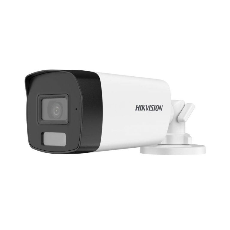 Sistem supraveghere exterior cu HDD 2 TB HikVision, 8 camere, 2 MP, 2.8 mm, IR/lumina alba 40 m, microfon
